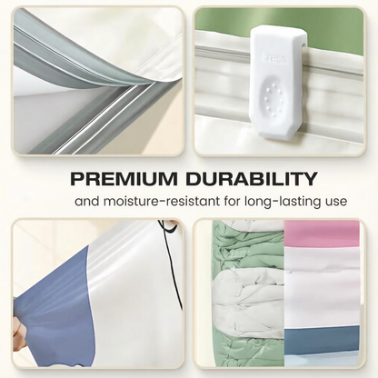 Thickened Stereoscopic No-Pump Vacuum Compression Bag