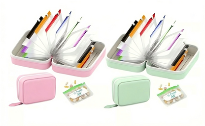 Premium Waterproof PU Travel Pill Organizer Set