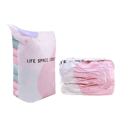 Thickened Stereoscopic No-Pump Vacuum Compression Bag